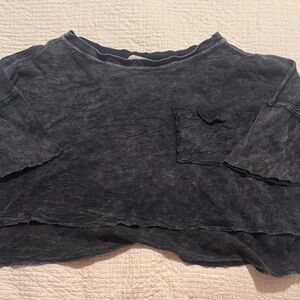 Altar'd State Black Cropped Top